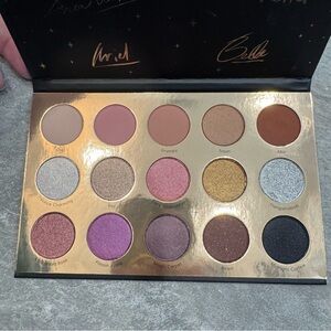 Colourpop Disney princess Eyeshadow Palette with Gold and Purple Shades